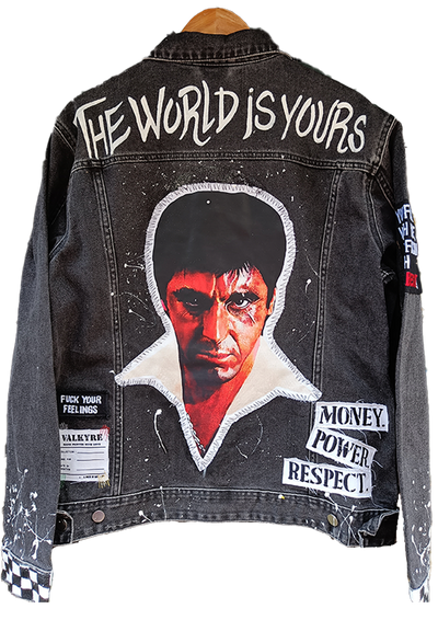 SCARFACE 'THE WORLD IS YOURS' PRINTED VALKYRE JACKET