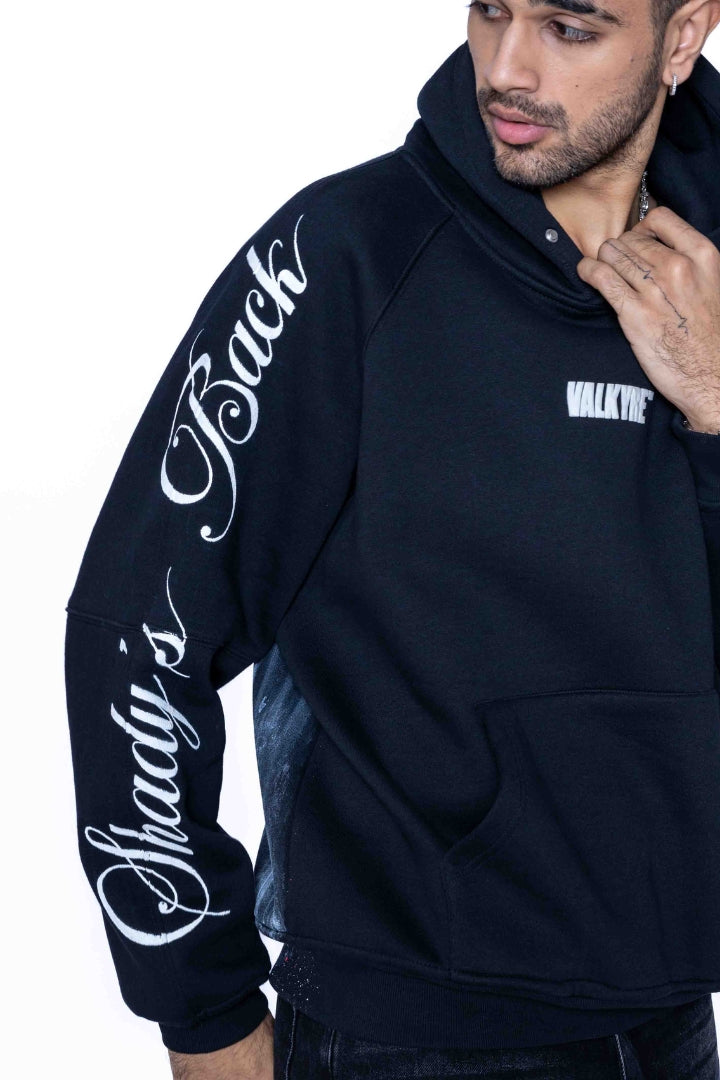 ‘SUPERMAN AIN'T SAVING NONE’ VALKYRE HAND PAINTED HOODIE