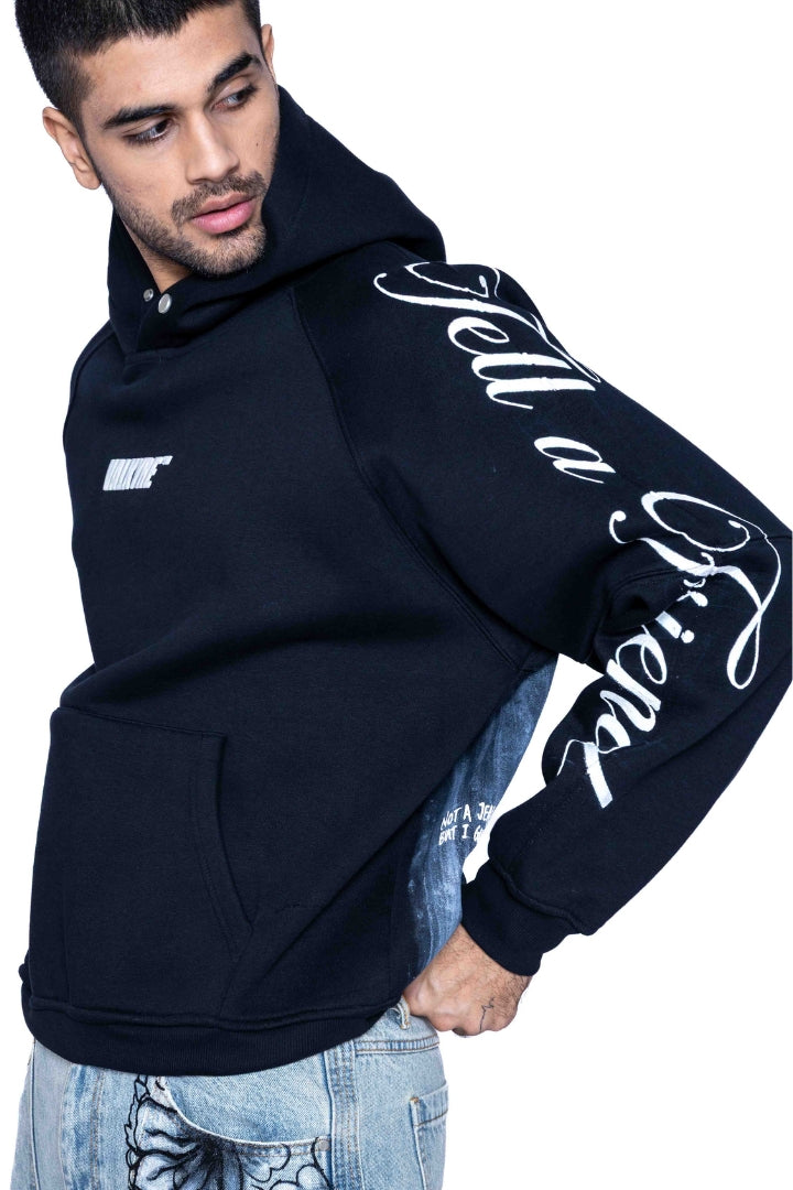 ‘SUPERMAN AIN'T SAVING NONE’ VALKYRE HAND PAINTED HOODIE