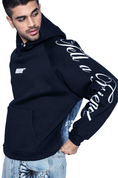 ‘SUPERMAN AIN'T SAVING NONE’ VALKYRE HAND PAINTED HOODIE