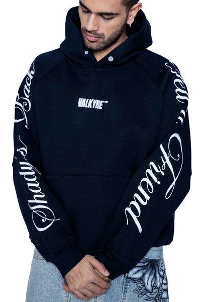 ‘SUPERMAN AIN'T SAVING NONE’ VALKYRE HAND PAINTED HOODIE