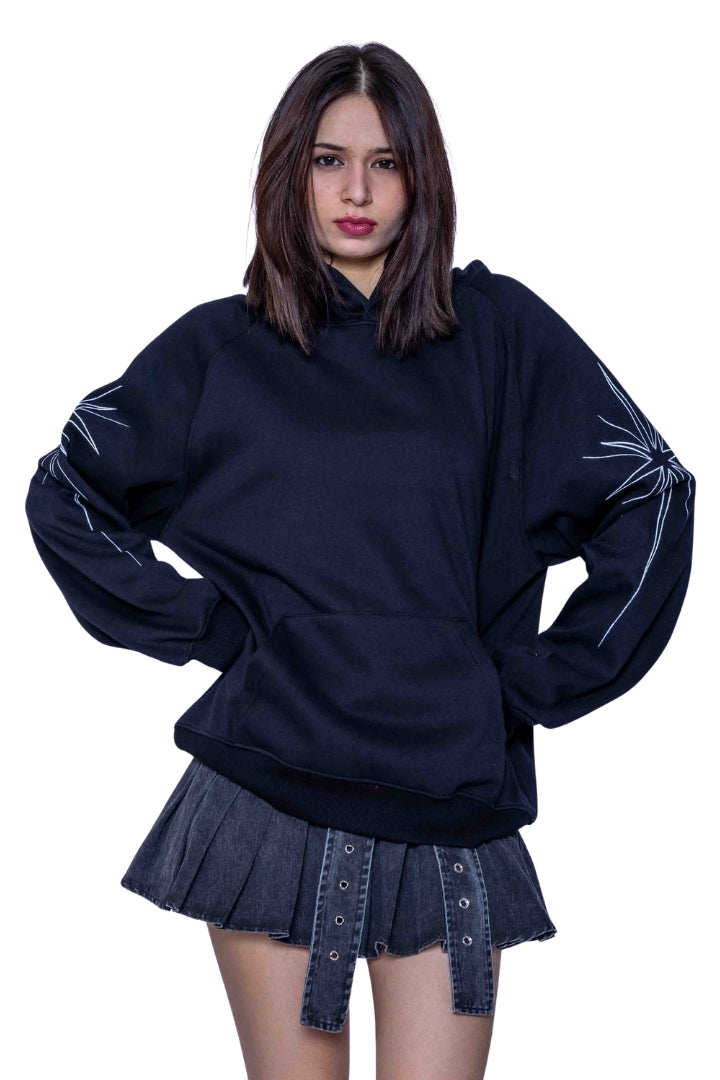 ‘CROSSFIRE ROMANCE’ VALKYRE HAND PAINTED HOODIE