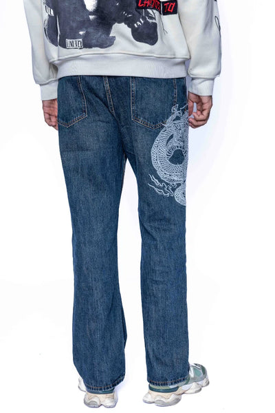 DRAGON EMBROIDERY UNISEX VALKYRE JEANS