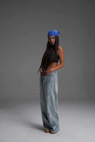 MOONLIT PAISLEY VALKYRE DENIMS