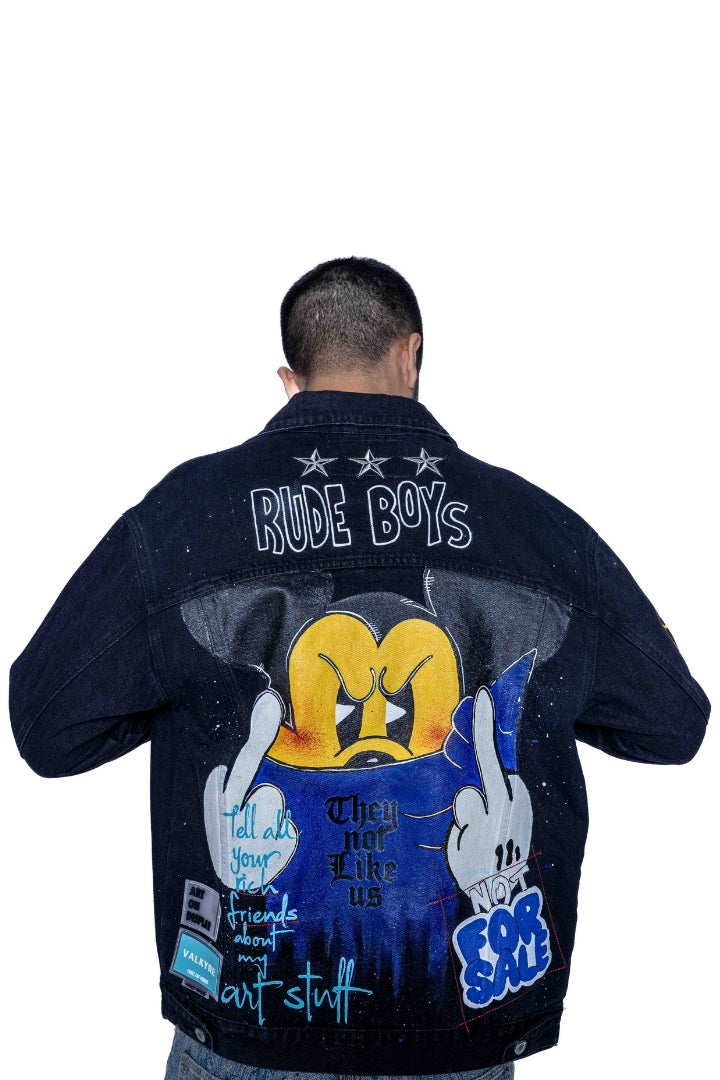 ‘RUDE BOY ROYALTY’ VALKYRE HAND PAINTED JACKET