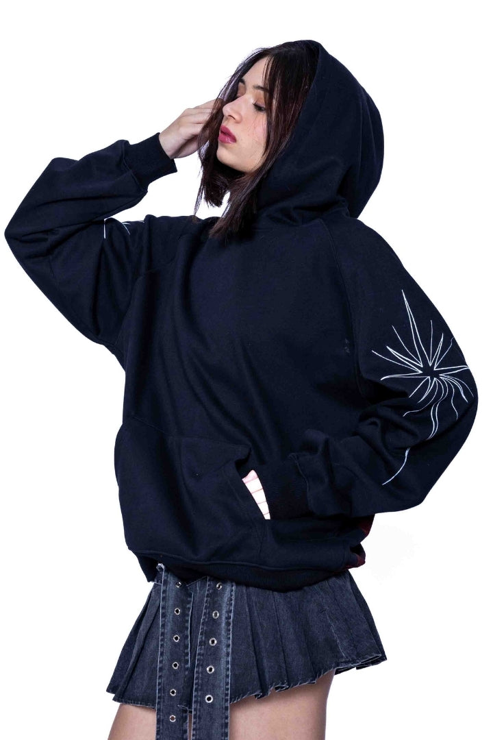 ‘CROSSFIRE ROMANCE’ VALKYRE HAND PAINTED HOODIE