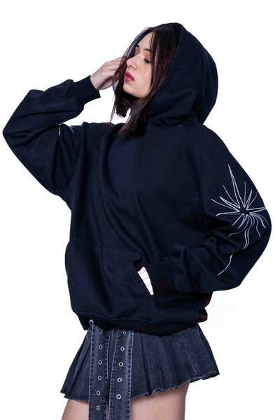 ‘CROSSFIRE ROMANCE’ VALKYRE HAND PAINTED HOODIE