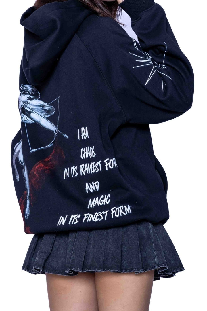 ‘CROSSFIRE ROMANCE’ VALKYRE HAND PAINTED HOODIE