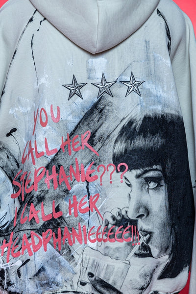 ‘NOT STEPHANIE’ VALKYRE HAND PAINTED HOODIE