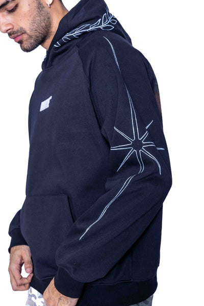 ‘TOUCH OF MADNESS’ VALKYRE HAND PAINTED HOODIE