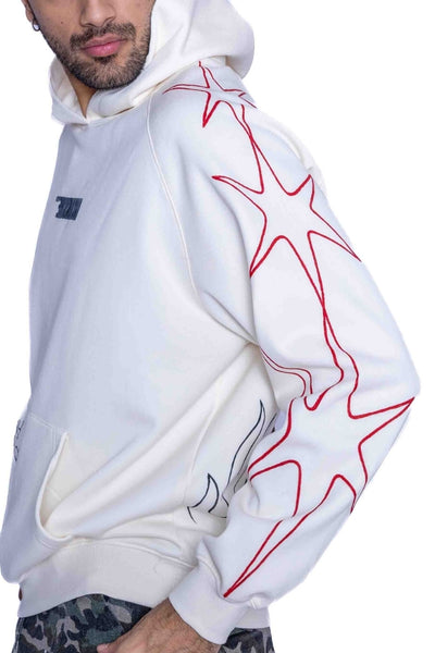 ‘LOVE DON’T FADE’ VALKYRE HAND PAINTED HOODIE