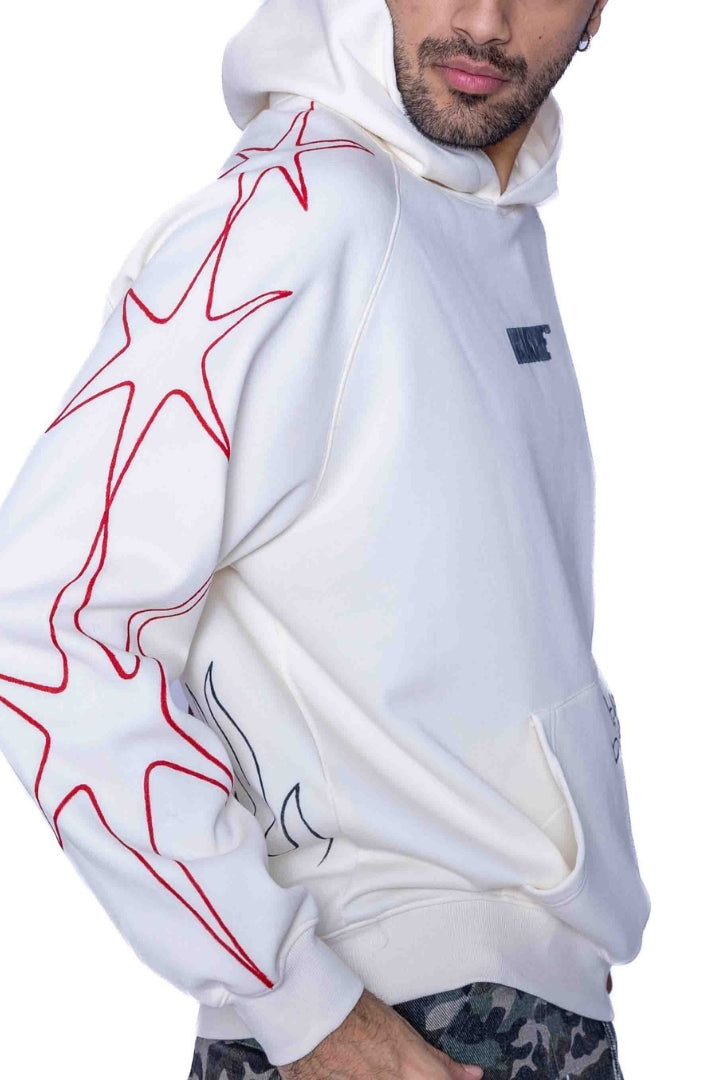 ‘LOVE DON’T FADE’ VALKYRE HAND PAINTED HOODIE