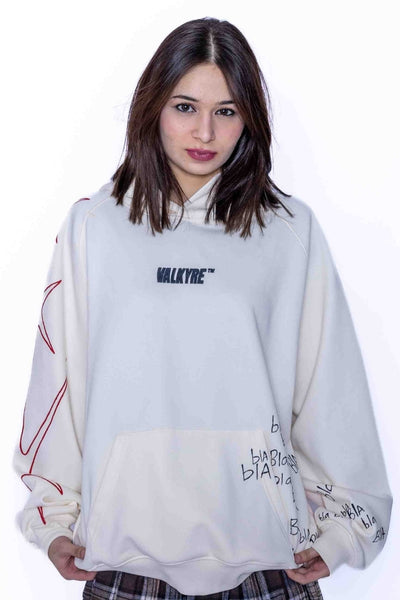 ‘LOVE DON’T FADE’ VALKYRE HAND PAINTED HOODIE