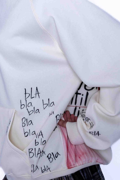 ‘LOVE DON’T FADE’ VALKYRE HAND PAINTED HOODIE