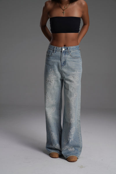 MOONLIT PAISLEY VALKYRE DENIMS