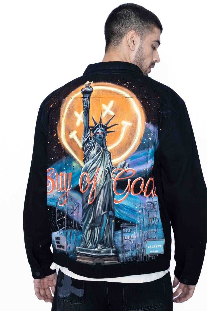 ‘GOD MODE NYC’ VALKYRE HAND PAINTED JACKET