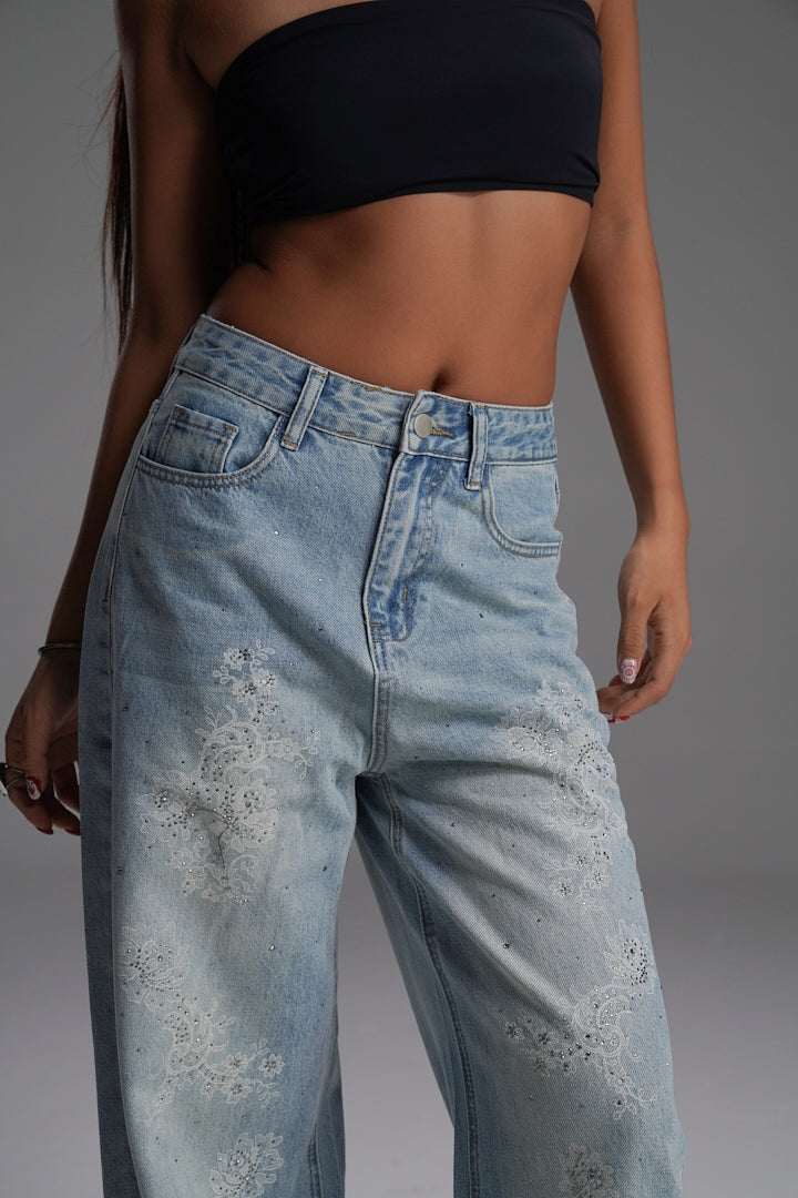 MOONLIT PAISLEY VALKYRE DENIMS