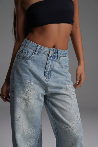 MOONLIT PAISLEY VALKYRE DENIMS