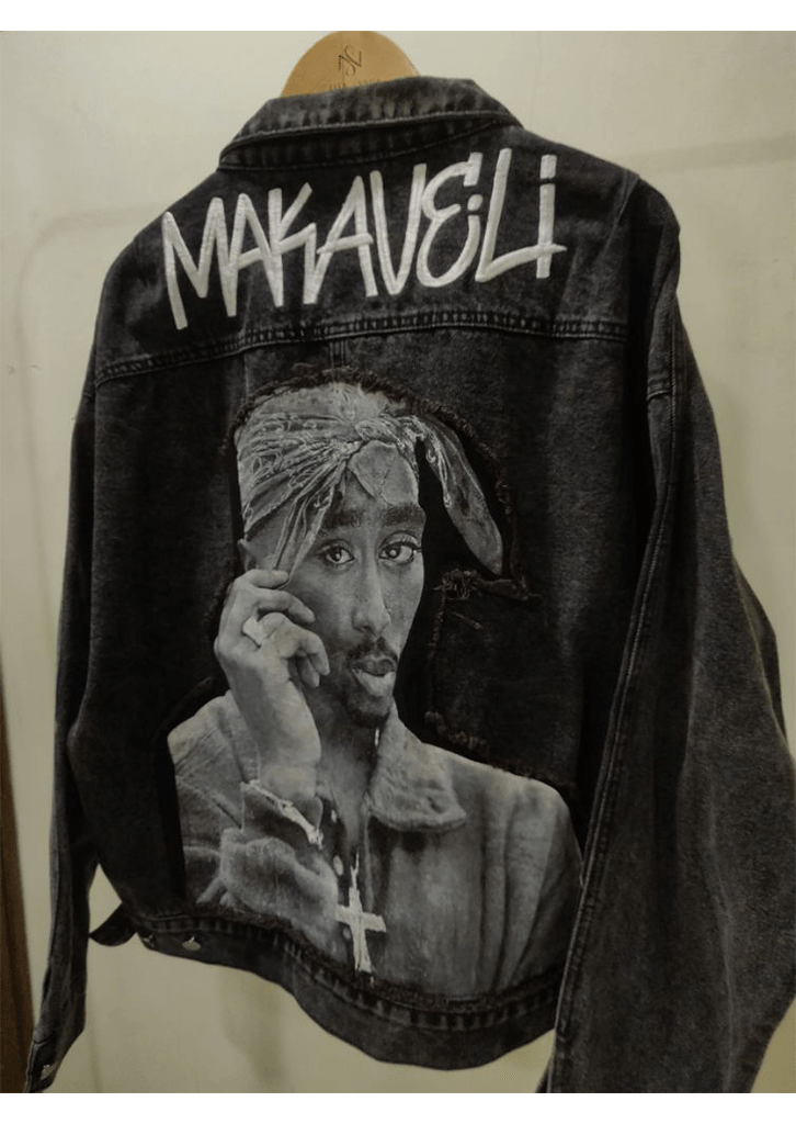 2pac makaveli レザーブルゾンジャケット 2pac makaveli レザーブルゾンジャケット