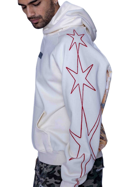 ‘NO GUTS, NO GLORY’ VALKYRE HAND PAINTED HOODIE