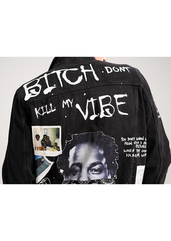 BITCH DON'T KILL MY VIBE' -BLACK VALKYRE JACKET