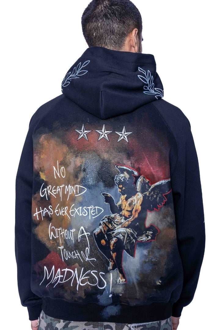 ‘TOUCH OF MADNESS’ VALKYRE HAND PAINTED HOODIE