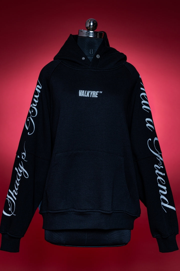 ‘SUPERMAN AIN'T SAVING NONE’ VALKYRE HAND PAINTED HOODIE