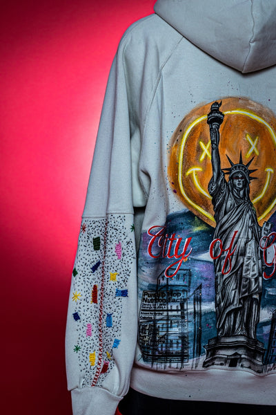 ‘GOD MODE NYC’ VALKYRE HAND PAINTED HOODIE