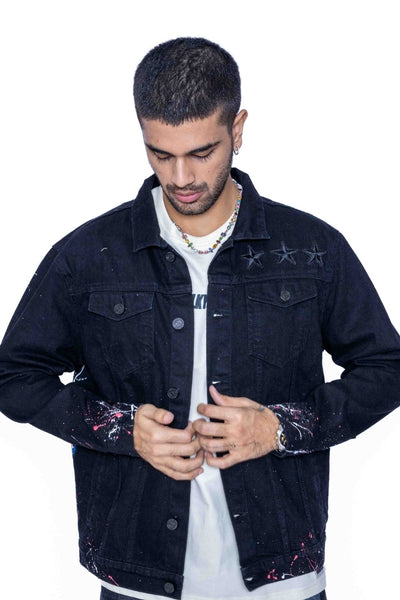 'RUN WILD, STAY TRUE' VALKYRE HAND PAINTED JACKET