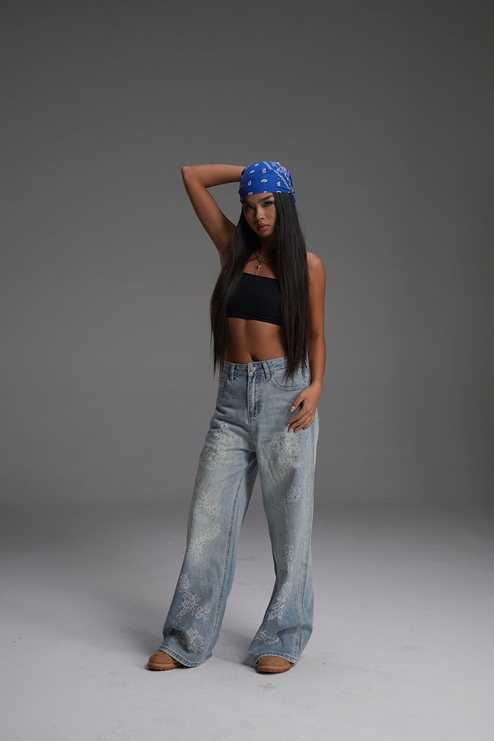 MOONLIT PAISLEY VALKYRE DENIMS