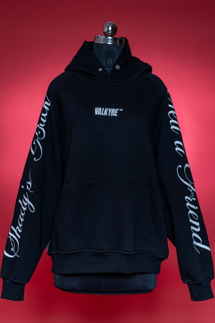 ‘SUPERMAN AIN'T SAVING NONE’ VALKYRE HAND PAINTED HOODIE