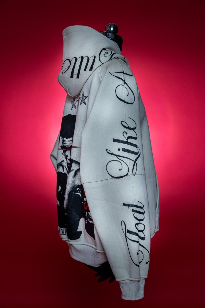 ‘KNOCKOUT KING’ VALKYRE HAND PAINTED HOODIE