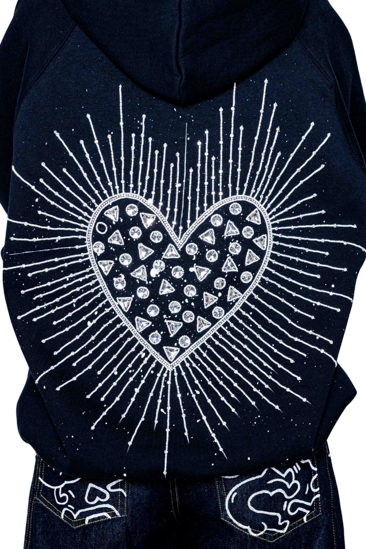 ‘CROWN JEWEL’ VALKYRE HAND EMBROIDERED HOODIE