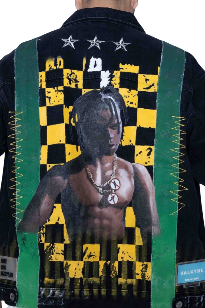 ‘CHECKMATE CACTUS’ VALKYRE HAND PAINTED JACKET