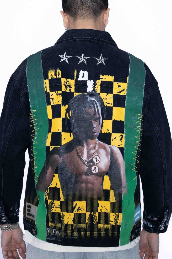 ‘CHECKMATE CACTUS’ VALKYRE HAND PAINTED JACKET