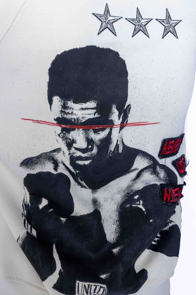 ‘KNOCKOUT KING’ VALKYRE HAND PAINTED HOODIE