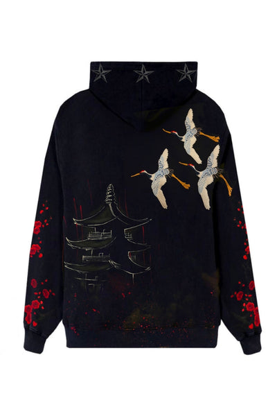 'SACRED JOURNEY' VALKYRE HAND PAINTED HOODIE