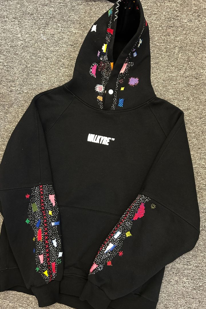 ‘CANDY CRUSH’ HAND EMBROIDERED VALKYRE HOODIE