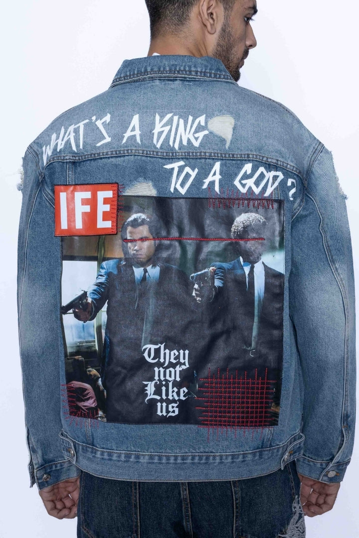 ‘WHAT'S KING TO A GOD’ VALKYRE HAND PAINTED JACKET