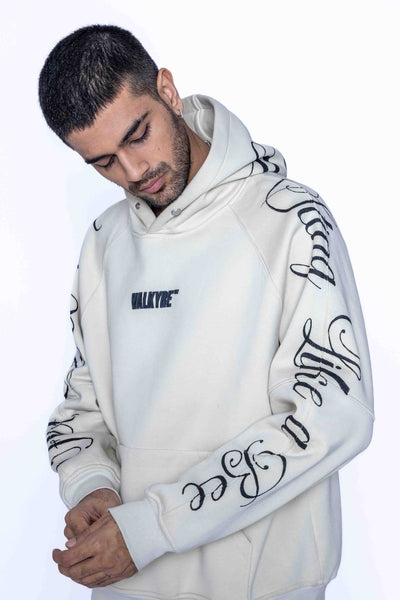 ‘KNOCKOUT KING’ VALKYRE HAND PAINTED HOODIE