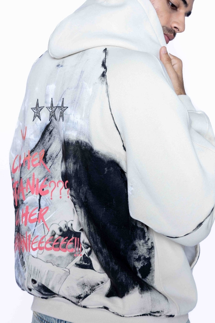 ‘NOT STEPHANIE’ VALKYRE HAND PAINTED HOODIE