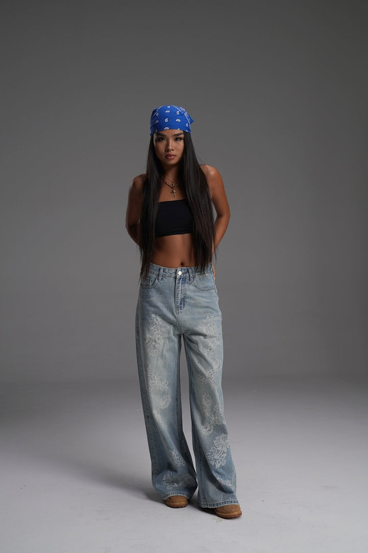 MOONLIT PAISLEY VALKYRE DENIMS