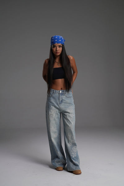 MOONLIT PAISLEY VALKYRE DENIMS