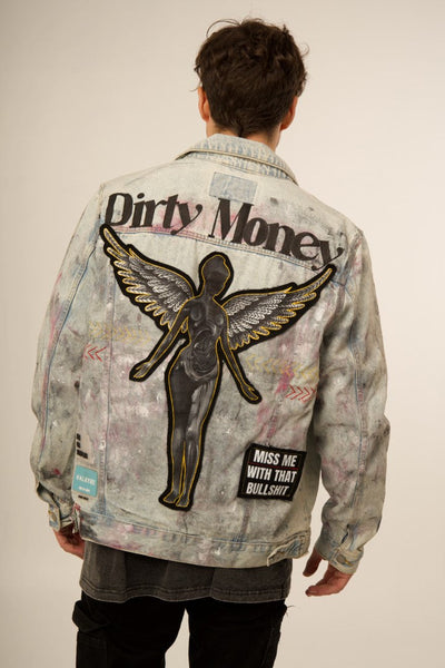 'DIRTY MONEY' OFF WHITE VALKYRE JACKET