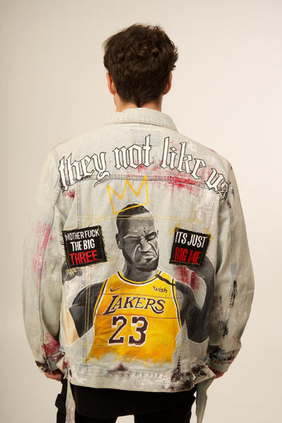 KING JAMES - 'THEY NOT LIKE US' OFF WHITE VALKYRE JACKET