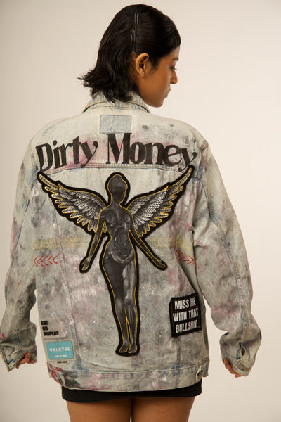 DIRTY MONEY' OFF WHITE VALKYRE JACKET