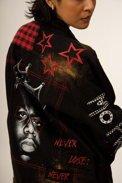 NOTORIOUS B.I.G 'NEVER LOSE, NEVER CHOSE TO' BLACK VALKYRE JACKET