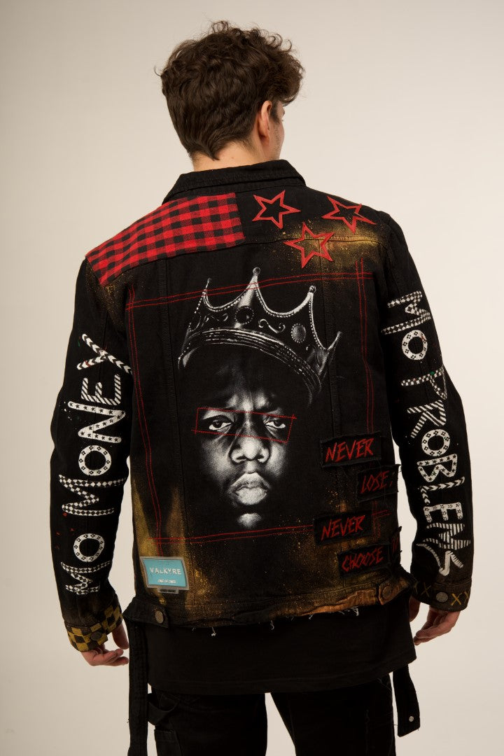 NOTORIOUS B.I.G 'NEVER LOSE, NEVER CHOSE TO' BLACK VALKYRE JACKET