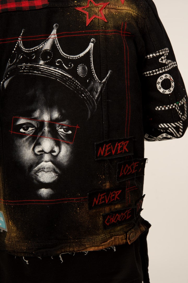 NOTORIOUS B.I.G 'NEVER LOSE, NEVER CHOSE TO' BLACK VALKYRE JACKET