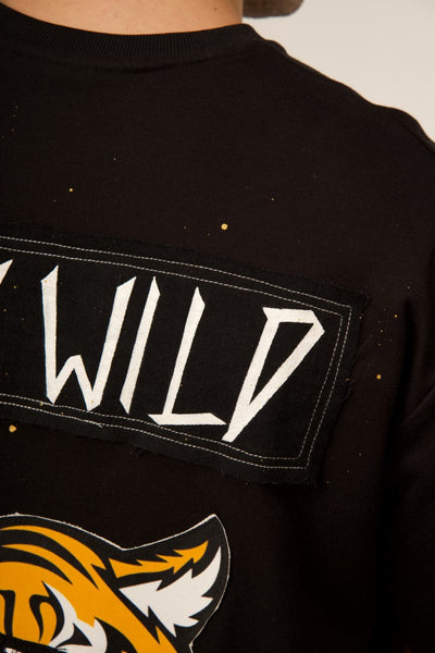 ‘STAY WILD’ BLACK VALKYRE T-SHIRT